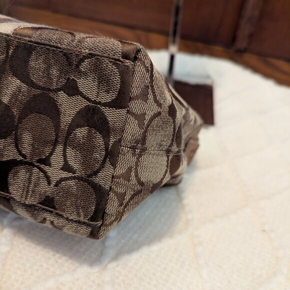 Coach Y2K Mini Bag Brown Signature w/ Brown Suede, Brown Leather B06K-40002 - Picture 7 of 11